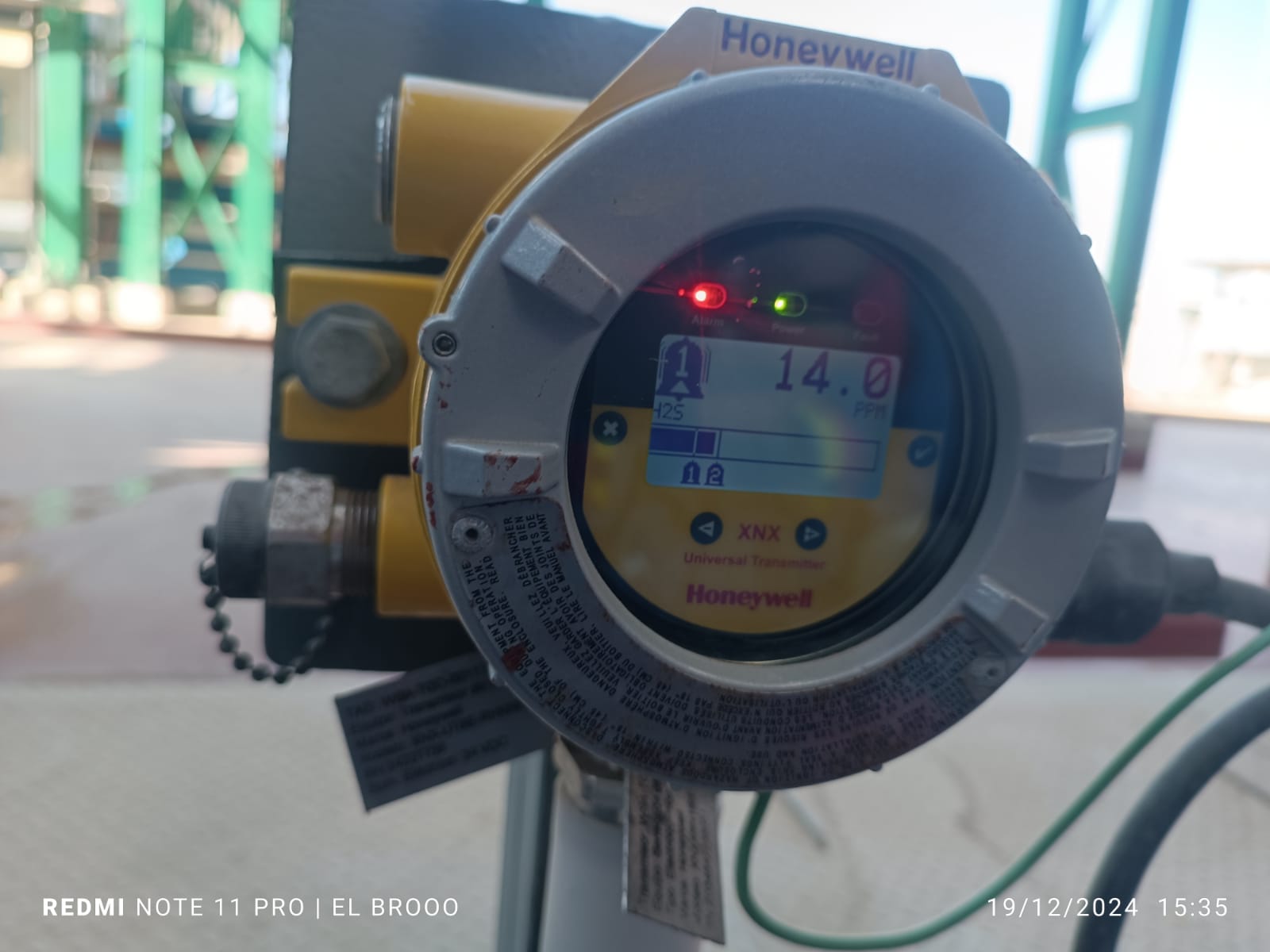 Mantenimiento de detector de gases Honeywell